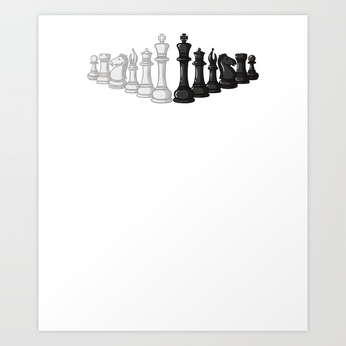 Chess Board Player Opening Game Beginner Art Print