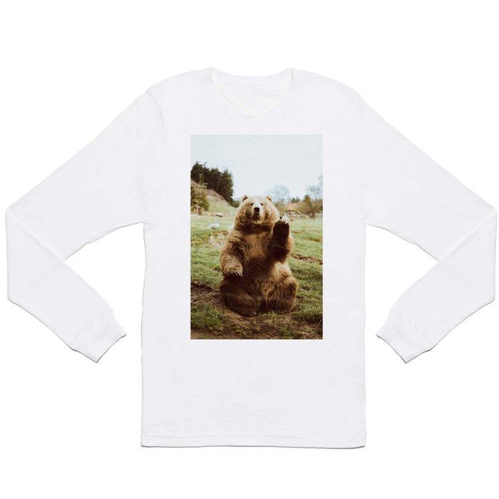 Hi Bear Long Sleeve T Shirt
