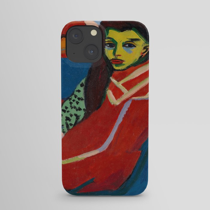 Ernst Ludwig Kirchner - Seated Girl, 1910 iPhone Case