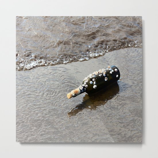 Message in a Bottle Metal Print