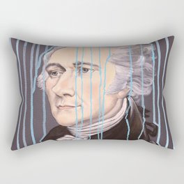 Blue Drip Alexander Hamilton Rectangular Pillow