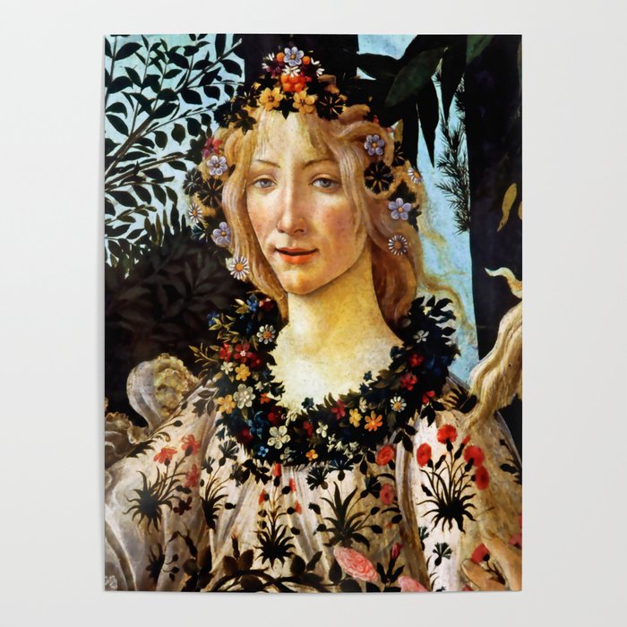 Sandro Botticelli "Primavera" Flora Poster