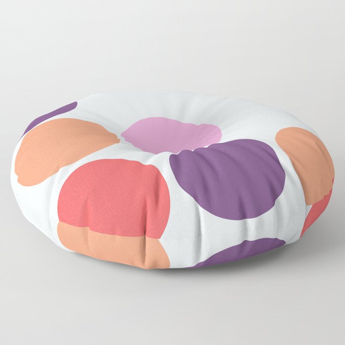 Anak - Classic Colorful Minimal Retro Summer Dots Floor Pillow