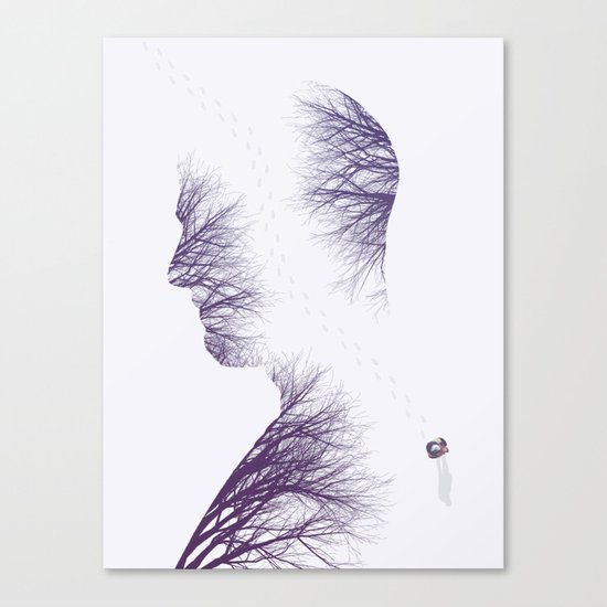The Walk (Winter) Canvas Print