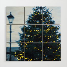 Christmas in the Square Wood Wall Art