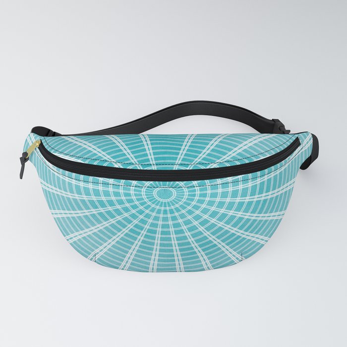 Spider net in blue Fanny Pack