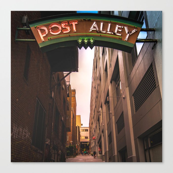 Post Alley in Seattle Washington Canvas Print