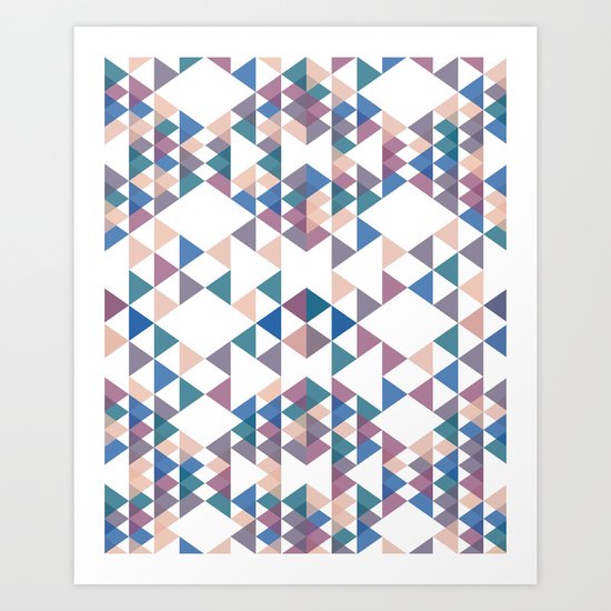 Tri-angles Art Print