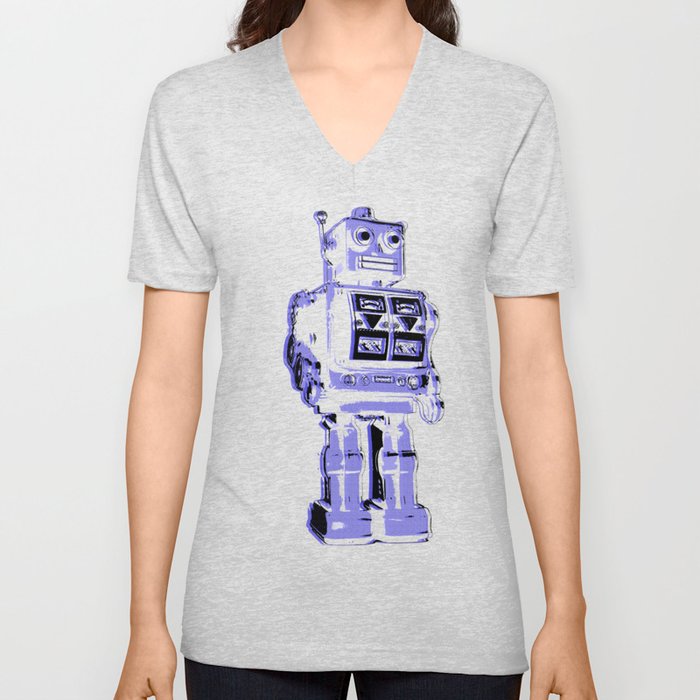 robot V Neck T Shirt