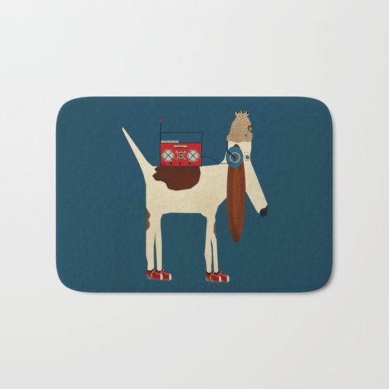 bootleg beagle Bath Mat