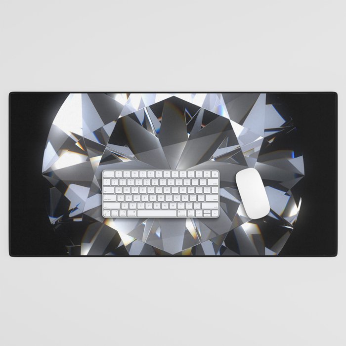 Abstract diamond texture Desk Mat