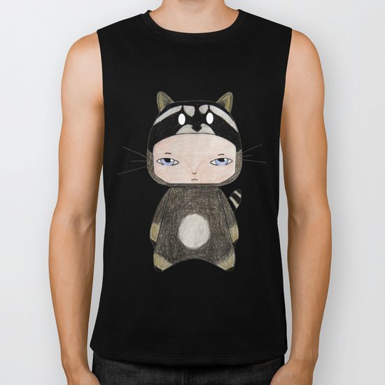 A Boy - Raccoon Biker Tank