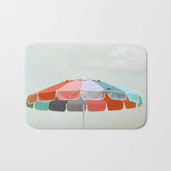 beach umbrella Bath Mat