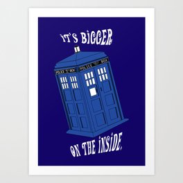 Doctor Who TARDIS Art Print