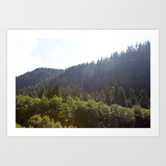 hidden falls Art Print