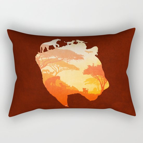 The Heart of a Lioness Rectangular Pillow
