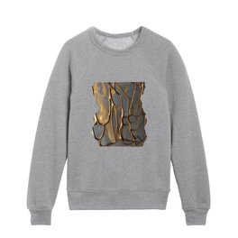 Iyhyia Molten Gold and Concrete Kids Crewneck