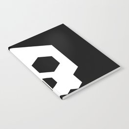 hex geometric halloween skull Notebook