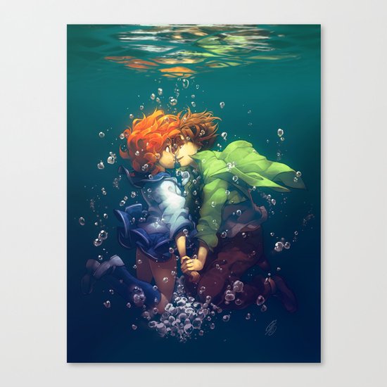 Hold your breath Canvas Print