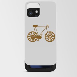 Brown Road Bike Lover Print Pattern iPhone Card Case