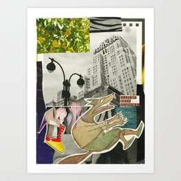 Awooo Art Print | Collage 