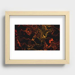 Fast Red Effect Recessed Framed Print
