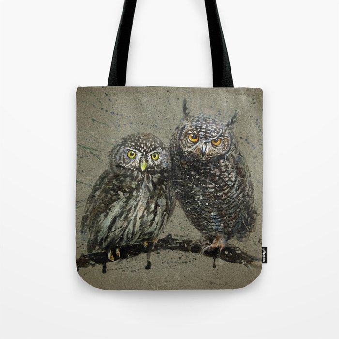 Little owl's background Tote Bag