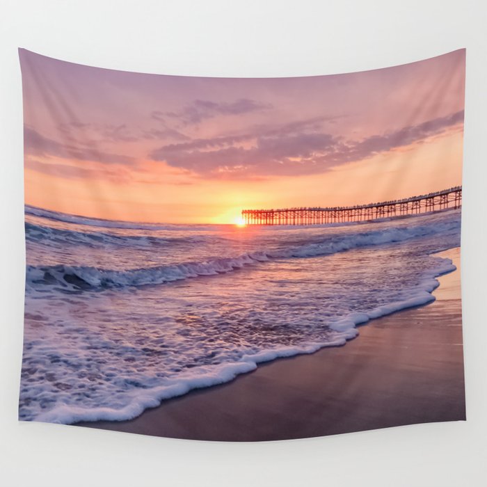 San Diego Sunset Wall Tapestry