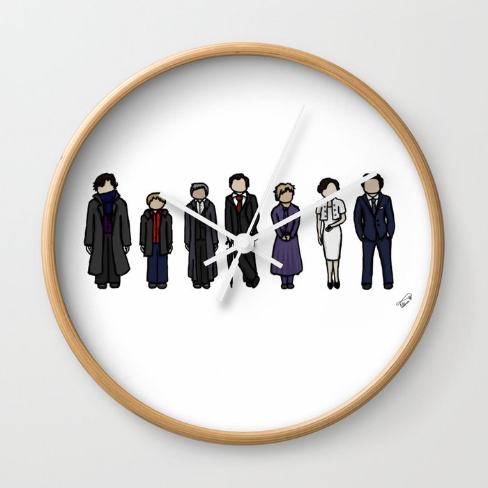 Characters of Sherlock Wall Clock