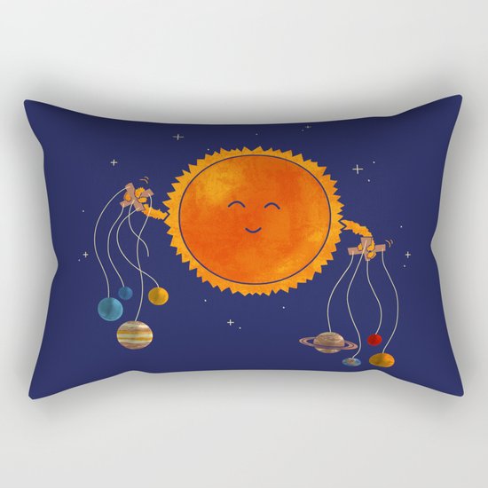 Plantary Puppeteering Rectangular Pillow