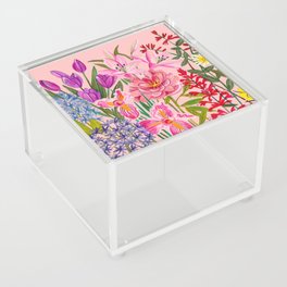 Boho wild flowers bouquet Acrylic Box