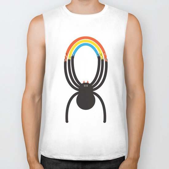 Spiders Are Rainbows Biker Tank