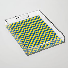 Ukrainian Flag Pattern Acrylic Tray