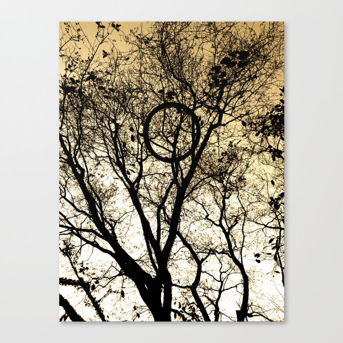 Tree & Tire Canvas Print