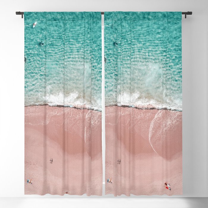 Pink Vacation Blackout Curtain
