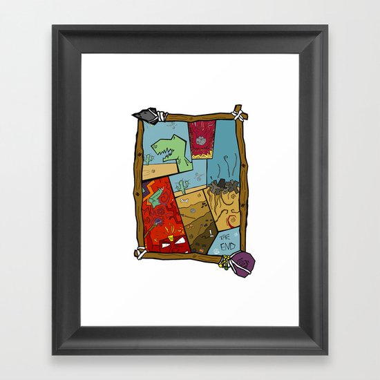 Dino Time Framed Art Print