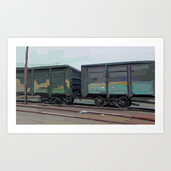 on rails Art Print