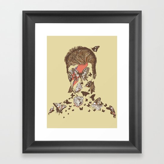 FACES OF GLAM ROCK Framed Art Print
