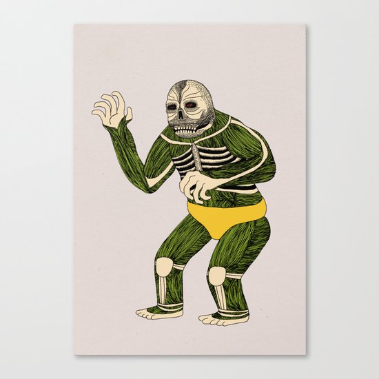 The Original Glowing Skull Canvas Print