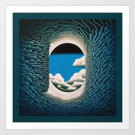 Tidal wave tube Art Print
