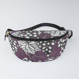Traditional Toile Pattern of Grapes and Leaves I Fanny Pack