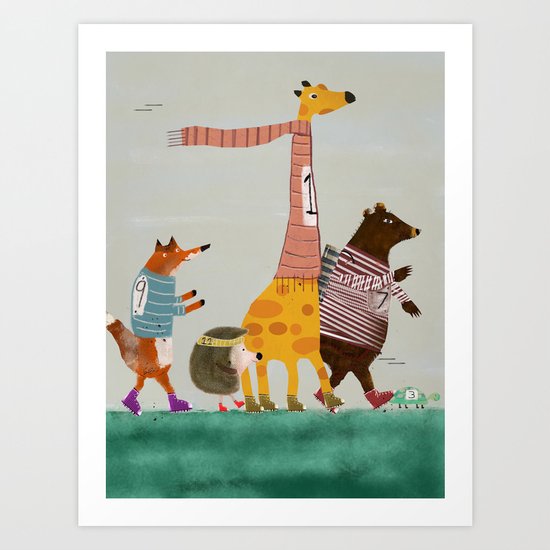 the fun run Art Print
