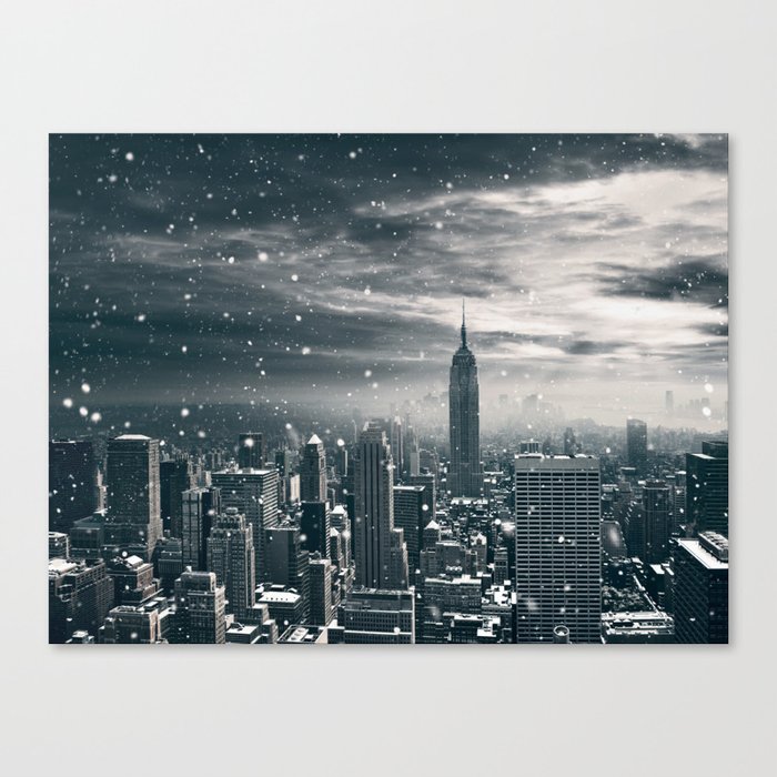 New York Snow Canvas Print