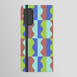 Funky Wavy Color Block Pattern 2.0 Android Wallet Case