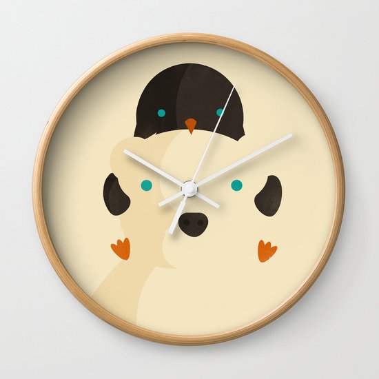 Snow Buddies Wall Clock