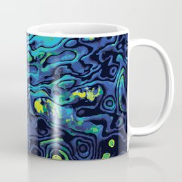 New Zealand Paua  Styalised Graphic Pattern Coffee Mug