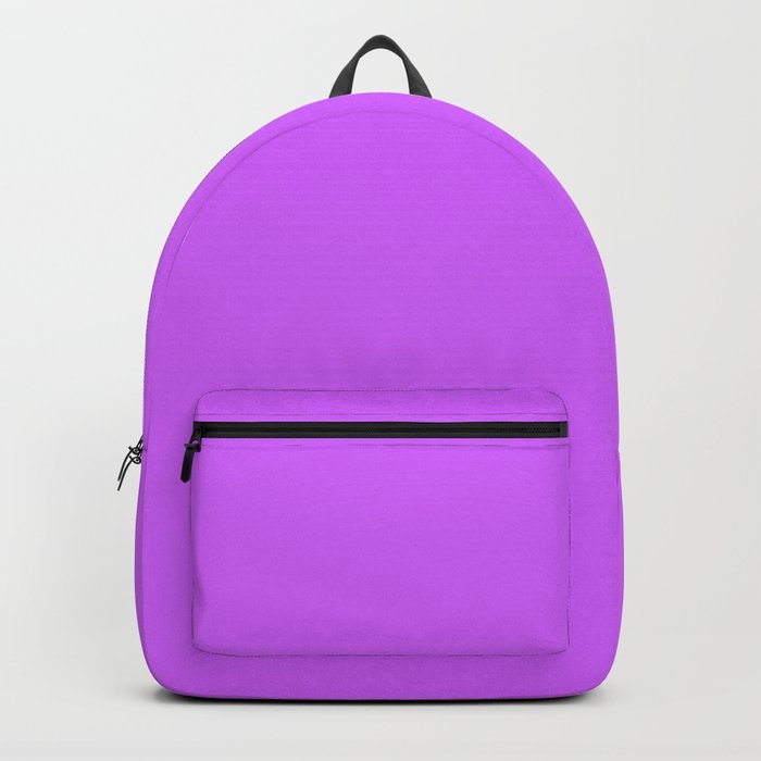 Solid Bright Heliotrope Purple Color Backpack