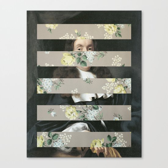 A Portrait With Bars 3 Canvas Print
