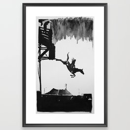 Sonora and Her Diving Horse Framed Art Print