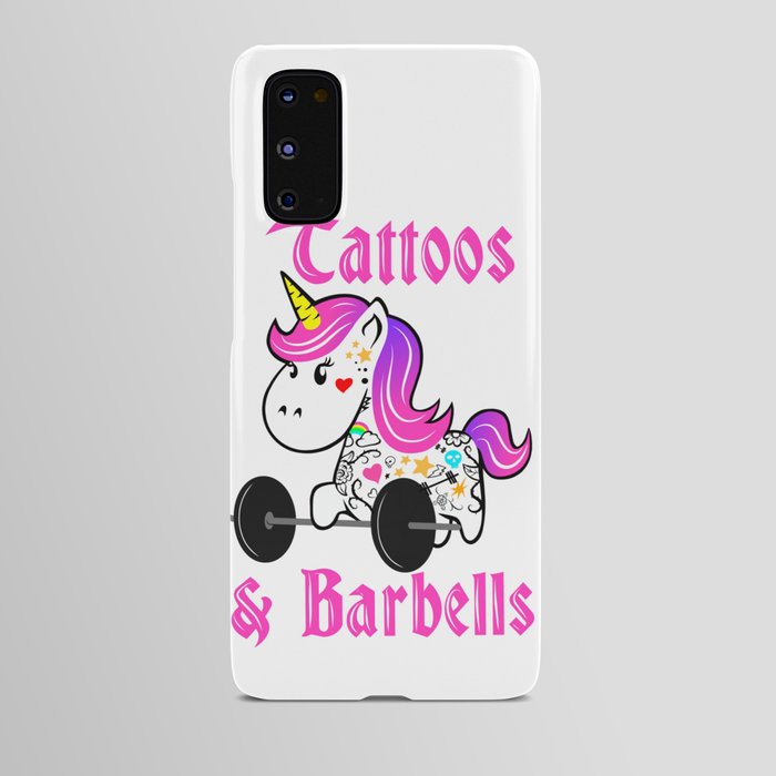 Tattoo Barbell Girl Unicorn Android Case
